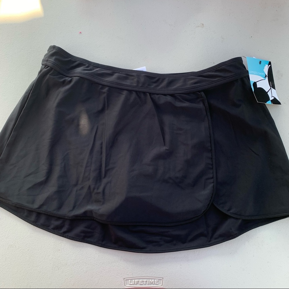 Black Swimwear Skirt